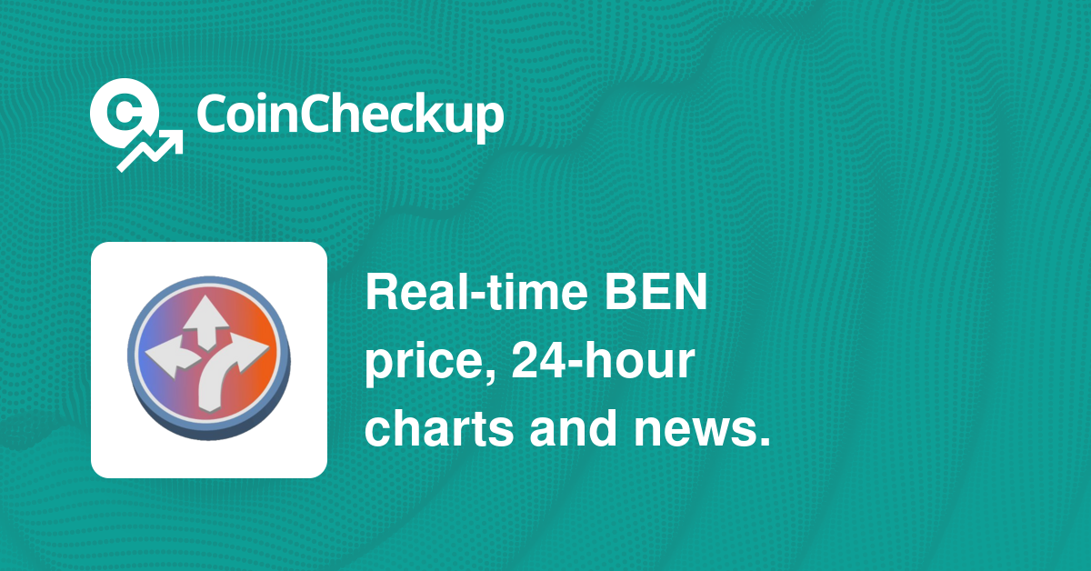 Ben Coin BEN Resources CoinCheckup