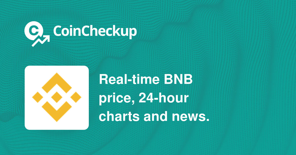 Binance Coin Price Today, Market Cap, BNB Price Chart ...