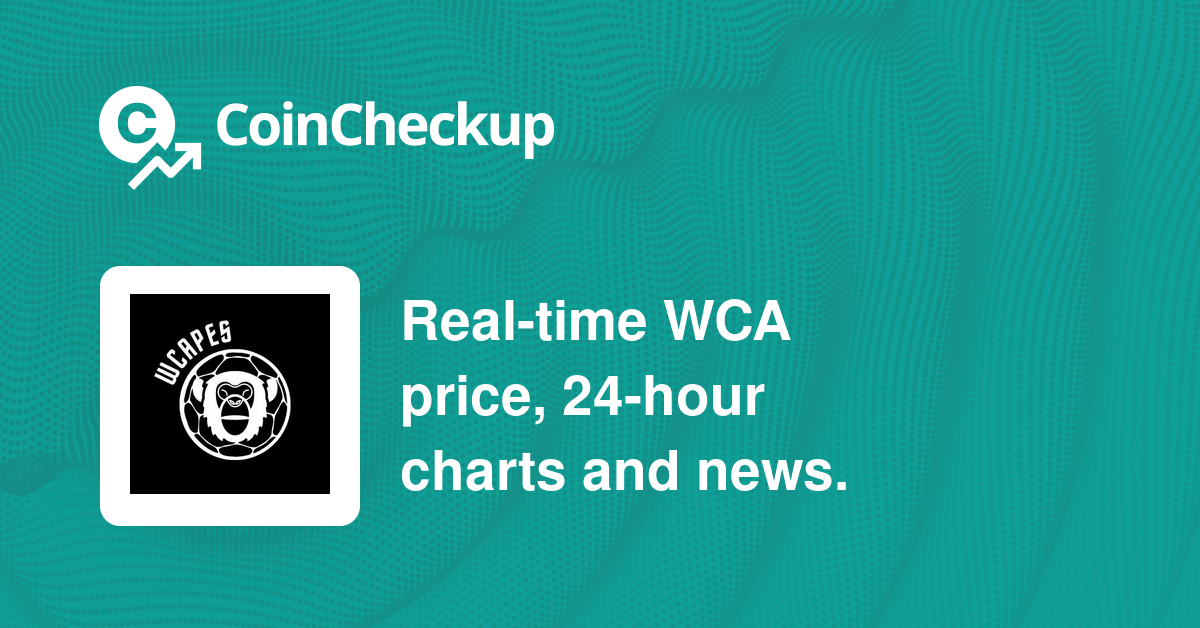 WCAPES live price in USD — today's Live Value of WCA (Current Rate