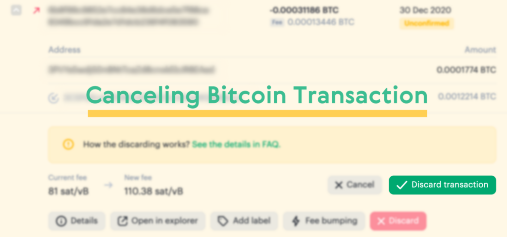 how to reverse a bitcoin transaction