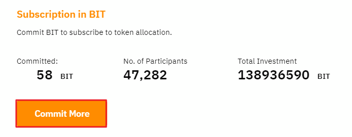 Commiting BIT on Bybit Launchpad