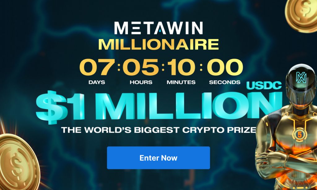 La plateforme révolutionnaire de compétition blockchain, Metawin, compte à rebours pour un tirage au sort massif d'un million de dollars