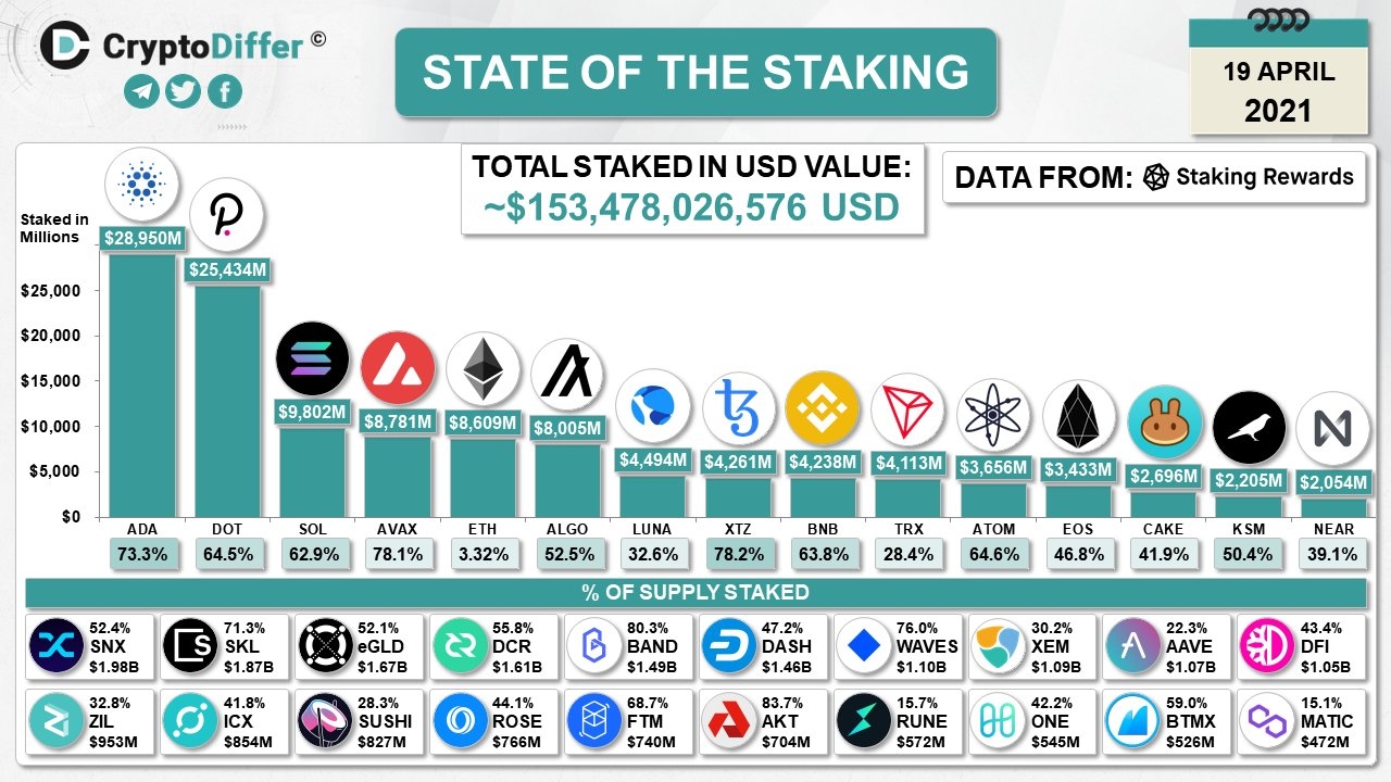 most staked crypto