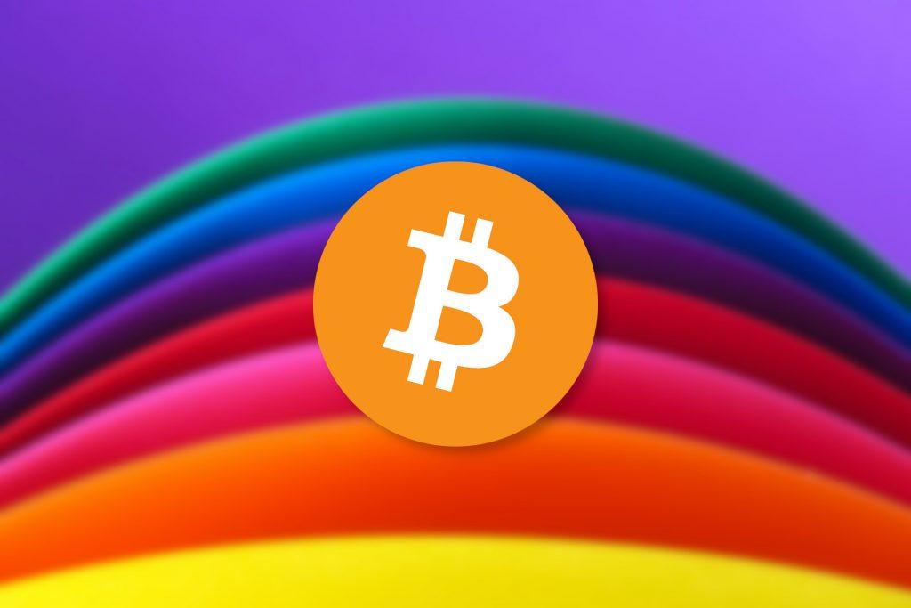 bitcoin rainbow cover