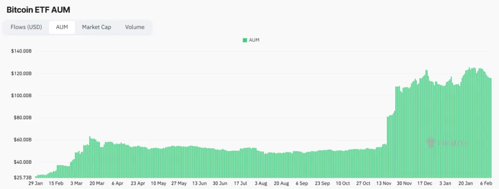 bitcoin spot etf aum