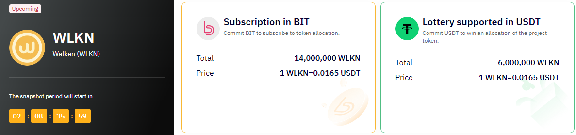 Select Bybit Launchpad project from the list of completed and ongoing IEOs