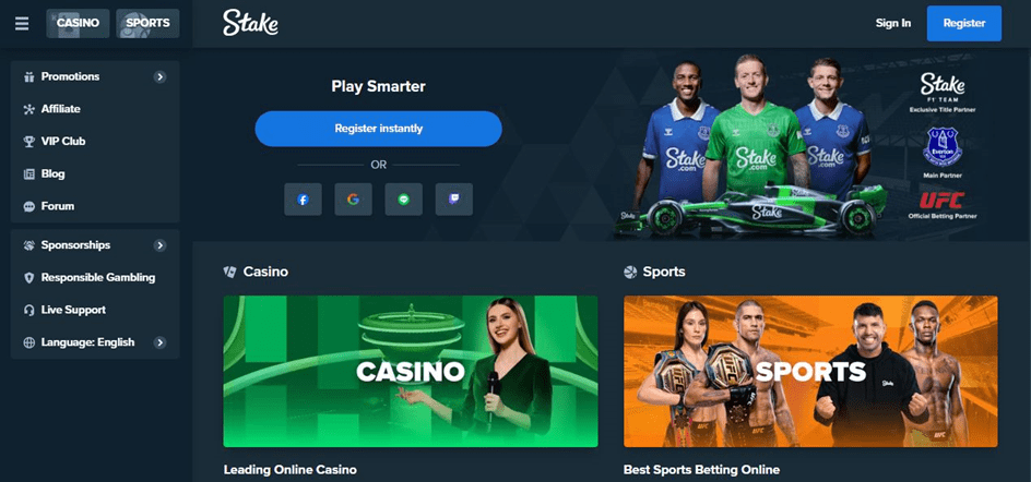 Stake.com is one of the best crypto and Bitcoin casinos in Canada 2024