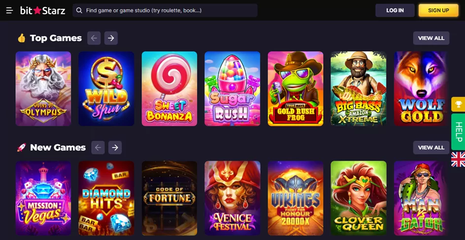 Bitstarz casino webpage