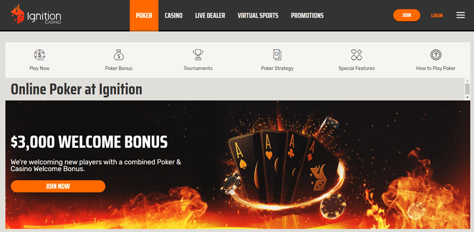 Ignition poker homepage