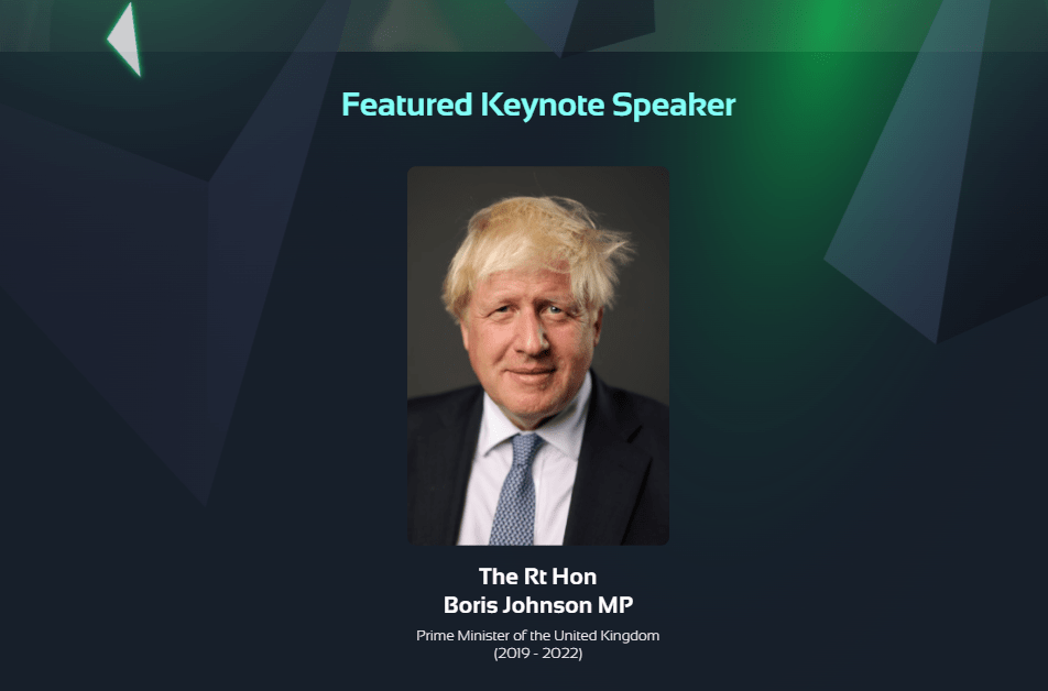 Boris Johnson Keynote Speaker