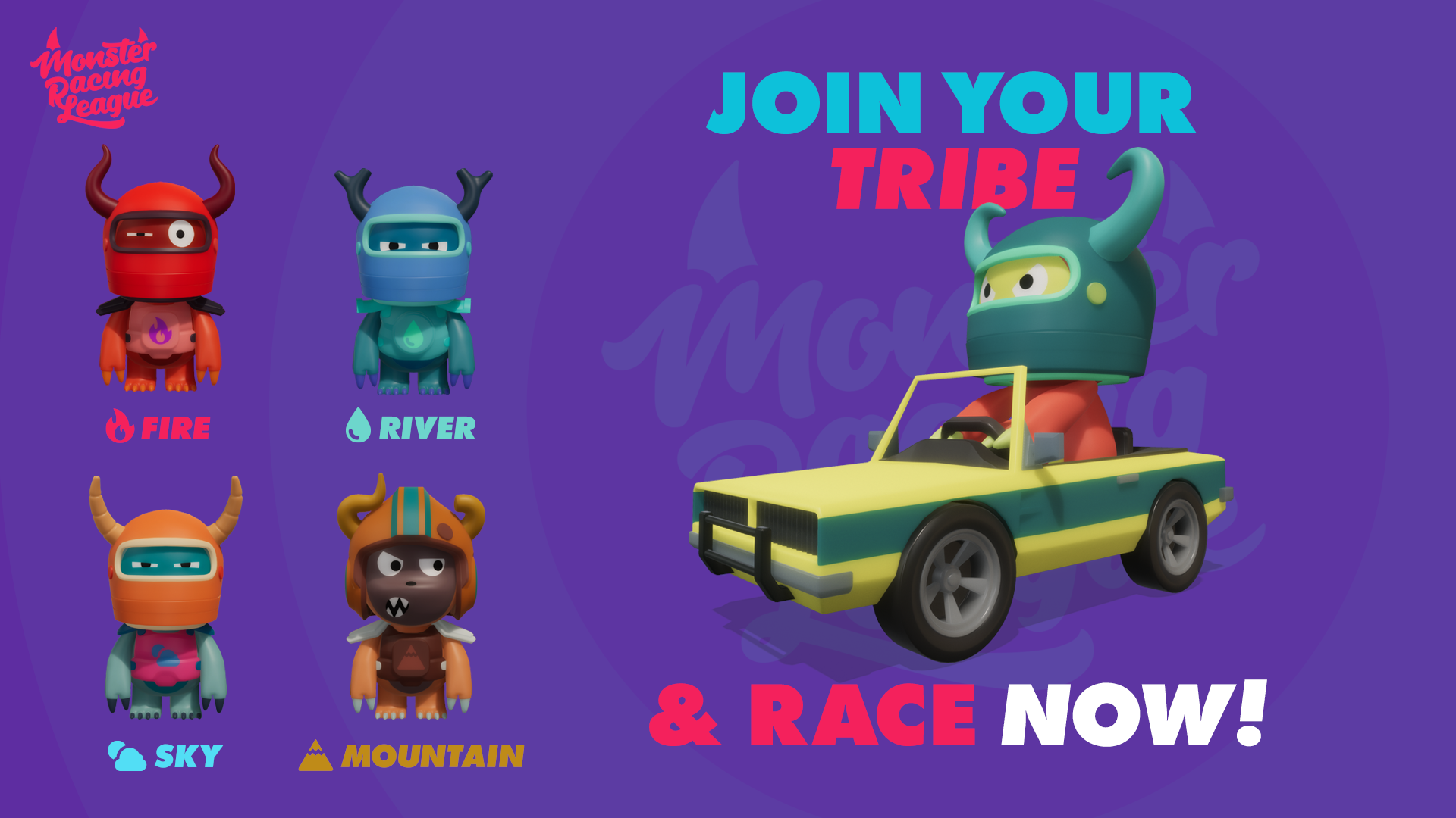 monster racing league join the tribe